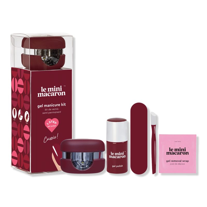 1-Step DIY Glossy Gel Manicure Kit - Cassis