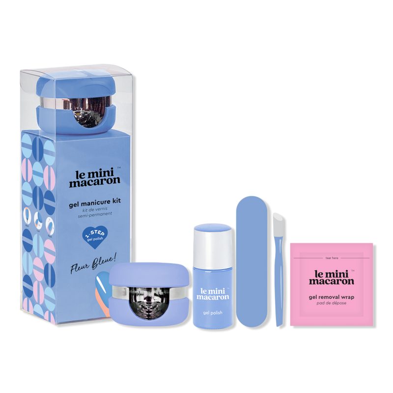 1-Step DIY Glossy Gel Manicure Kit - Fleur Bleue