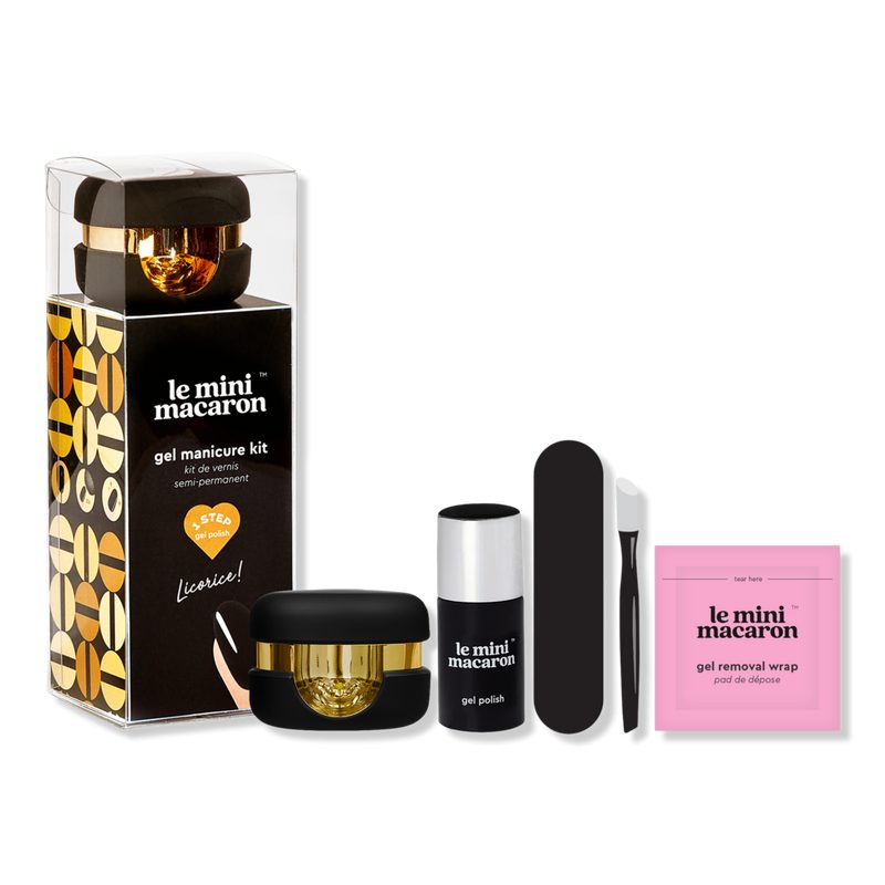 1-Step DIY Glossy Gel Manicure Kit - Licorice