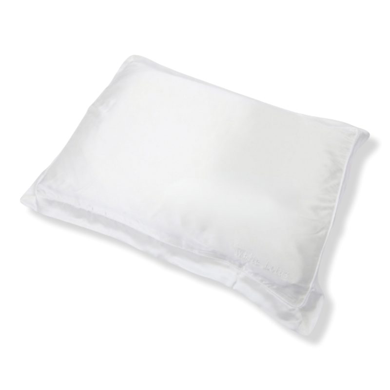 100% Mulberry Silk Pillowcase - White