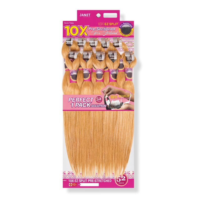 10X EZ Split Pre-Stretched 52" Braiding Hair - 27