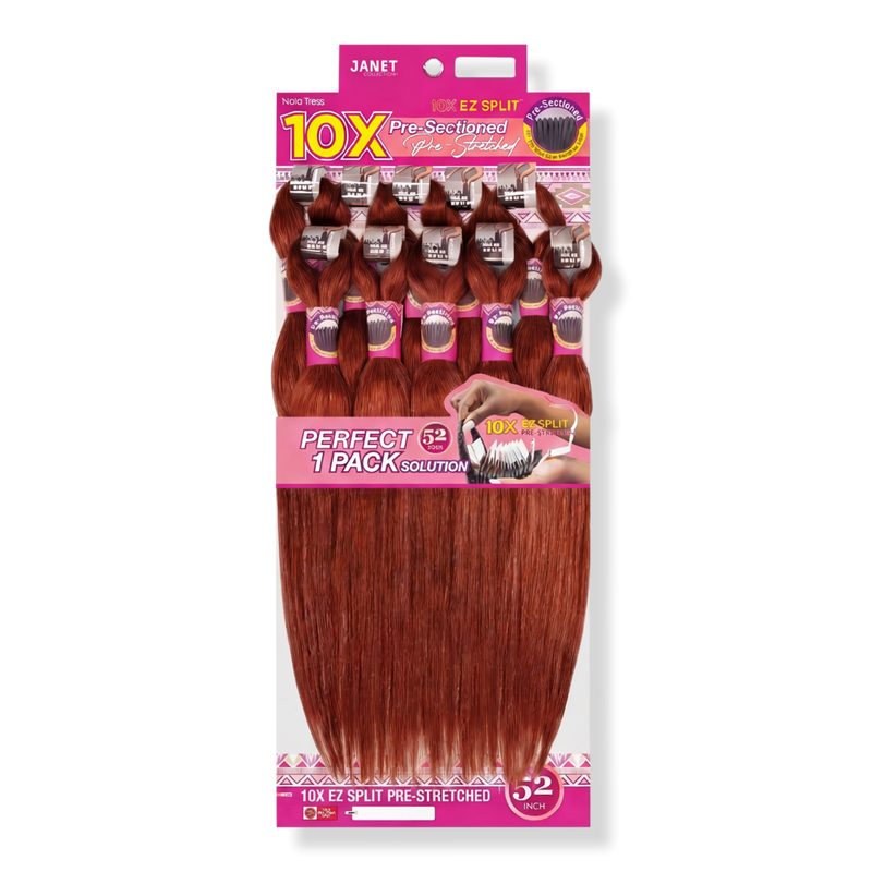 10X EZ Split Pre-Stretched 52" Braiding Hair - 33
