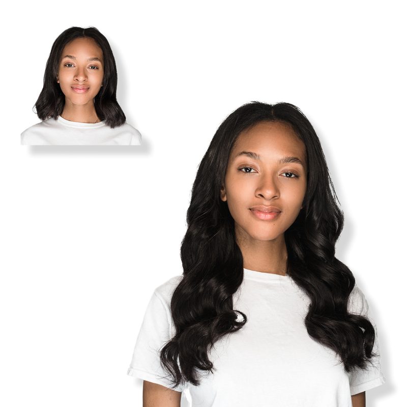 18'' Clip-in Human Hair Extension - Espresso
