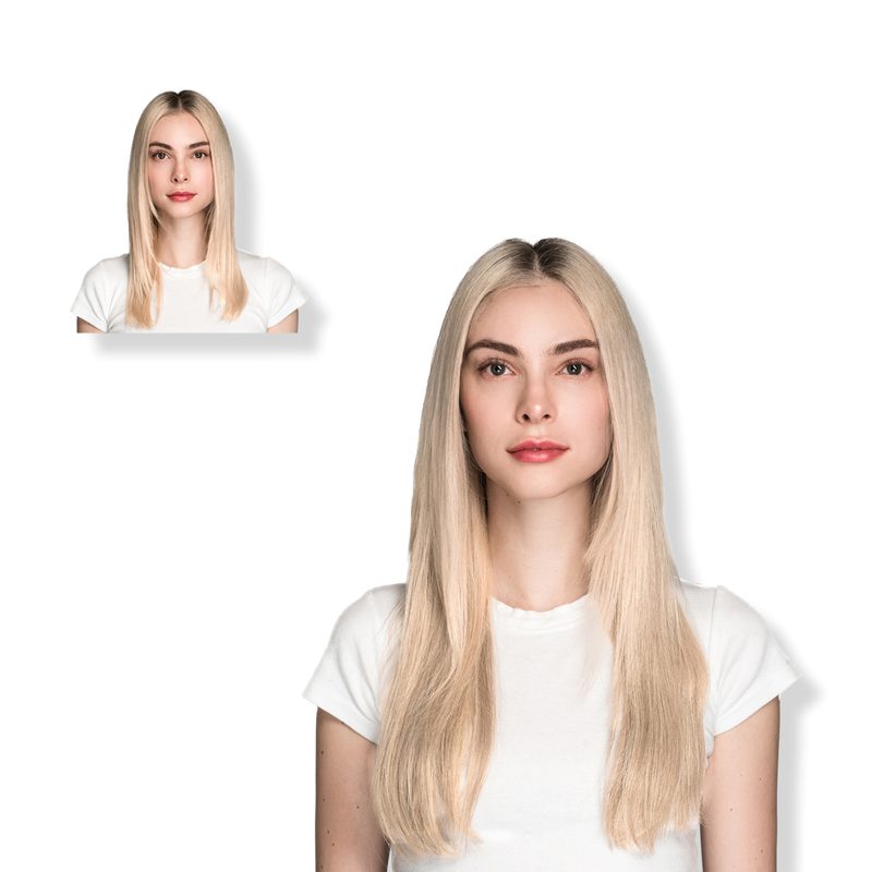 18'' Clip-in Human Hair Extension - Vanilla