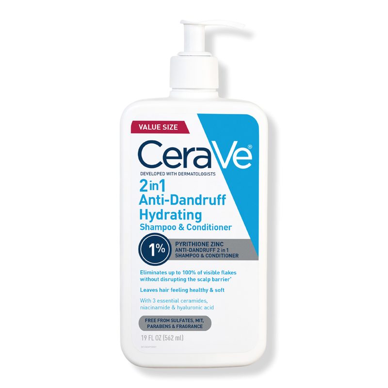 2-in-1 Anti-Dandruff Hydrating Shampoo and Conditioner - 19.0 oz