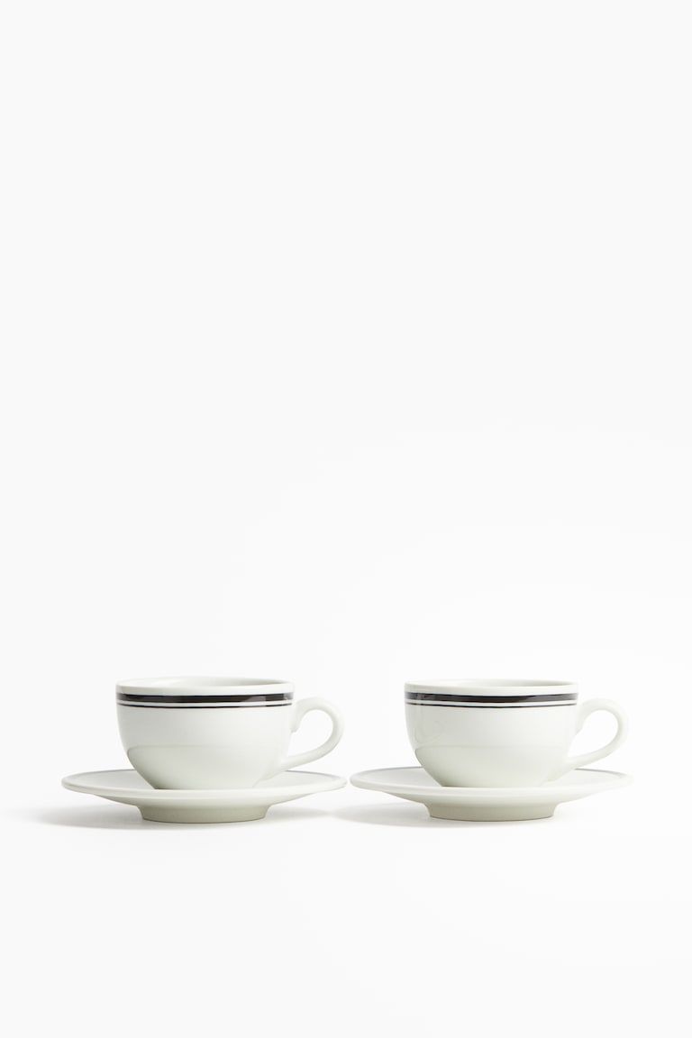 2-Pack Cappuccino Cup and Saucer