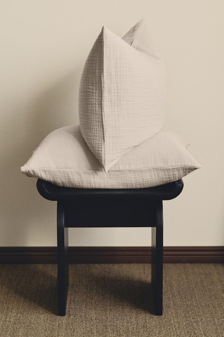 2-Pack Cotton Muslin Pillowcases