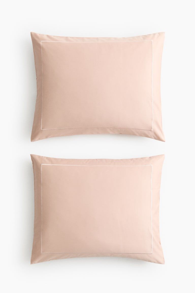 2-Pack Cotton Sateen Pillowcases