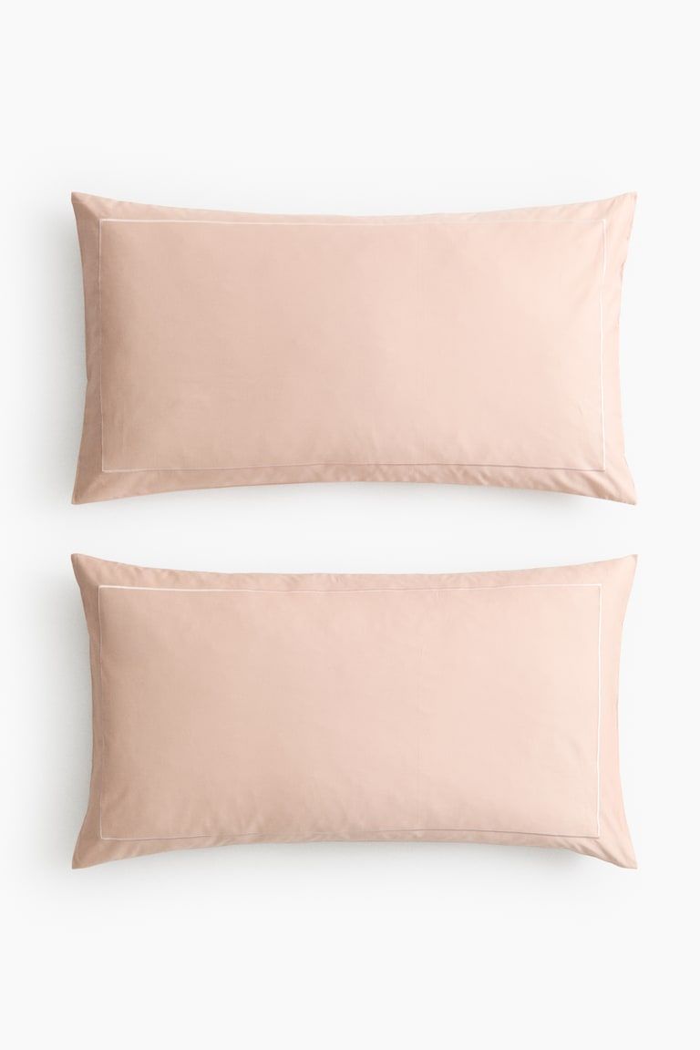 2-Pack Cotton Sateen Pillowcases