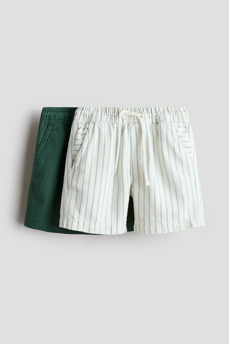 2-Pack Cotton Twill Shorts