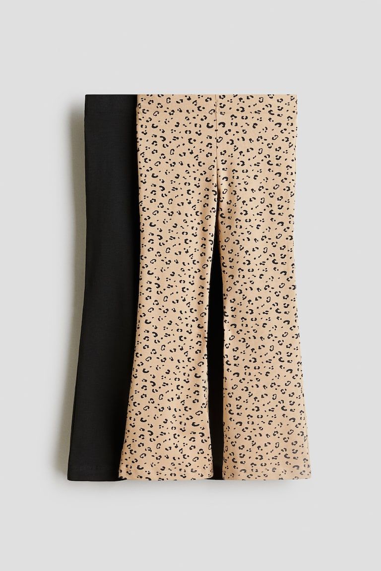 2-Pack Flared Jersey Leggings