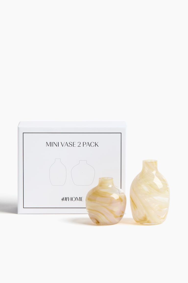 2-Pack Glass Mini Vases