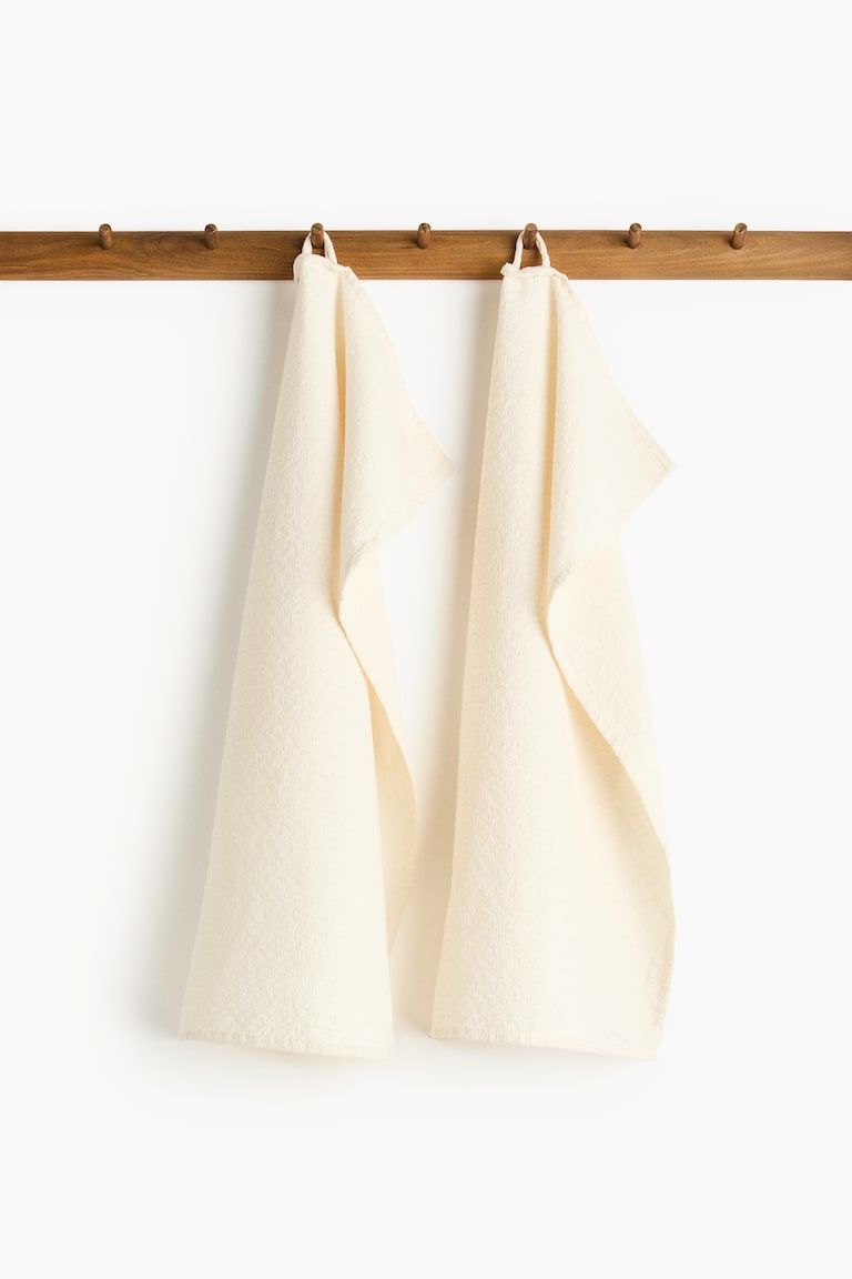 2-Pack Jacquard-Weave Tea Towels