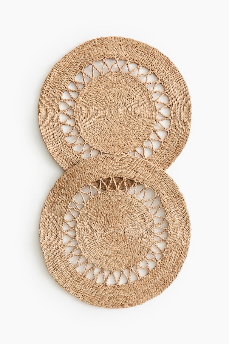 2-pack jute place mats