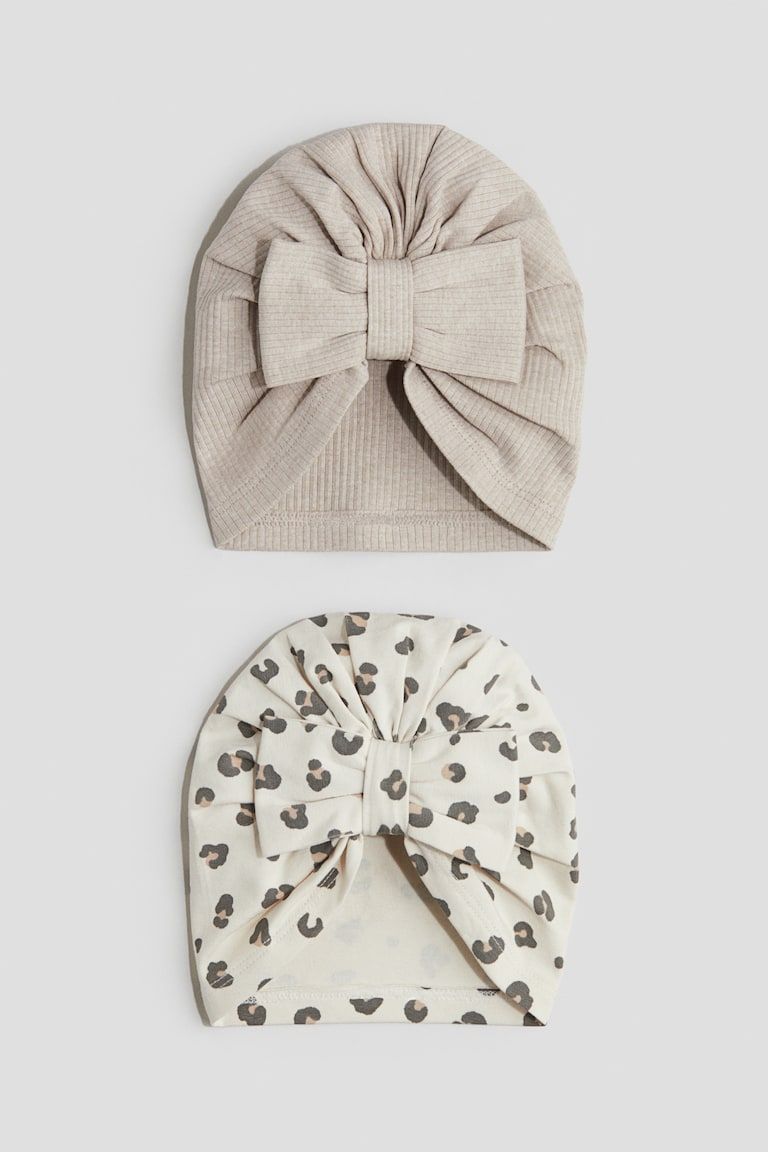2-pack Knot-detail Hats