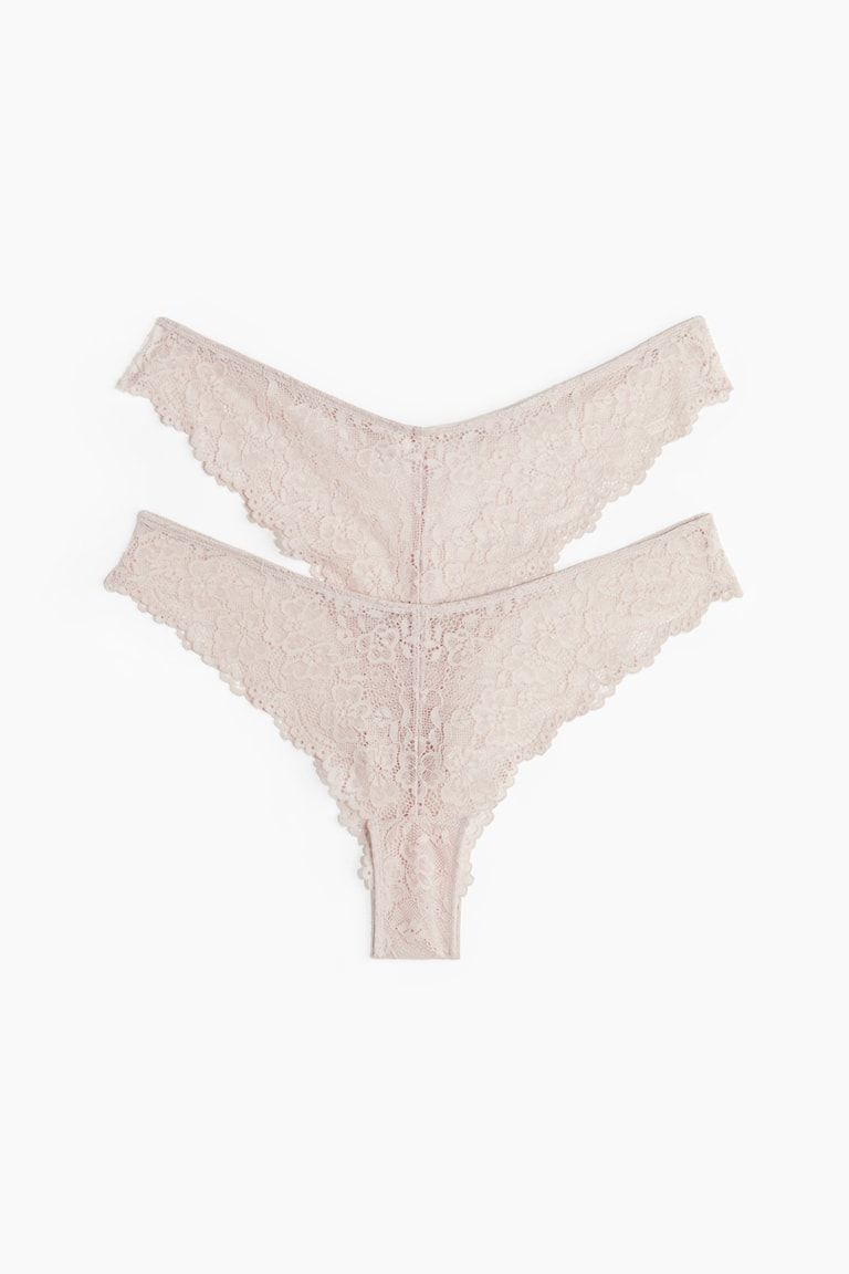 2-pack Lace Brazilian Briefs