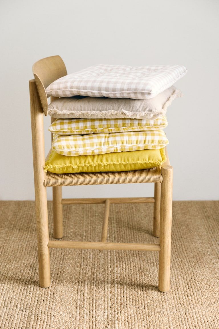 2-Pack Linen-Blend Seat Cushions