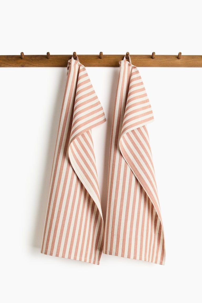 2-Pack Linen-Blend Tea Towels