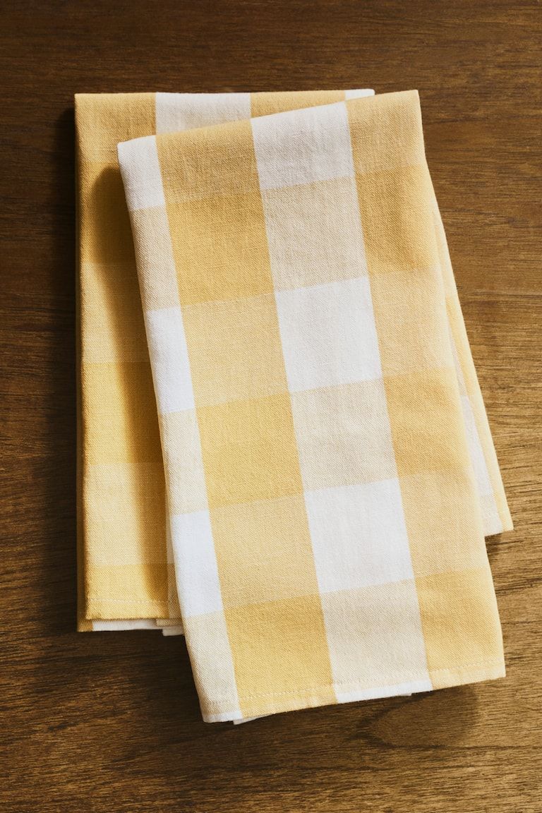 2-Pack Linen-Blend Tea Towels