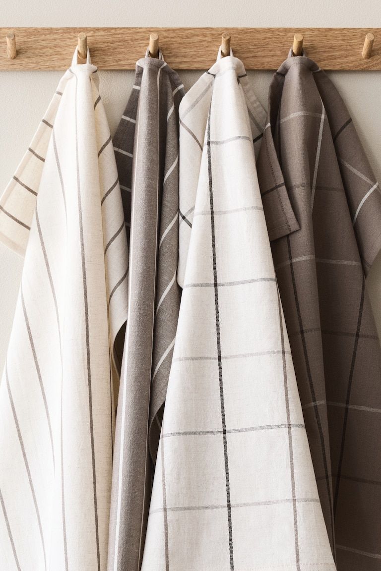 2-Pack Linen-Blend Tea Towels