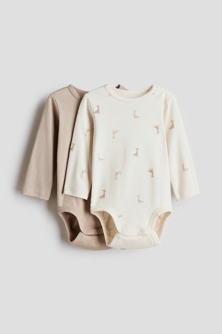 2-pack Long-sleeved Bodysuits
