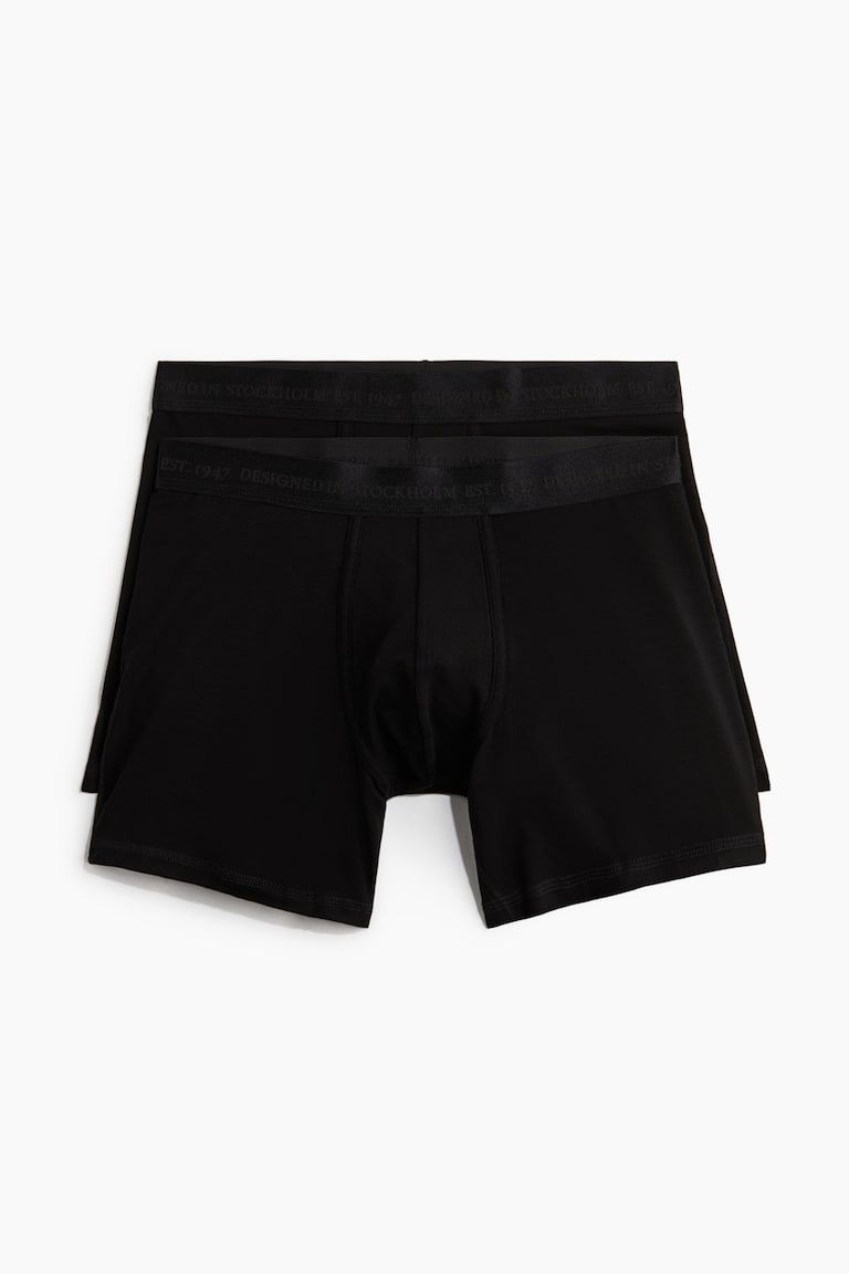 2-Pack Mid-Length Boxer Briefs with Lycra®