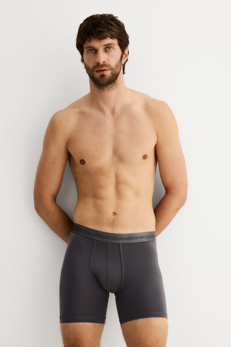 2-Pack Mid-Length Boxer Briefs with Lycra®