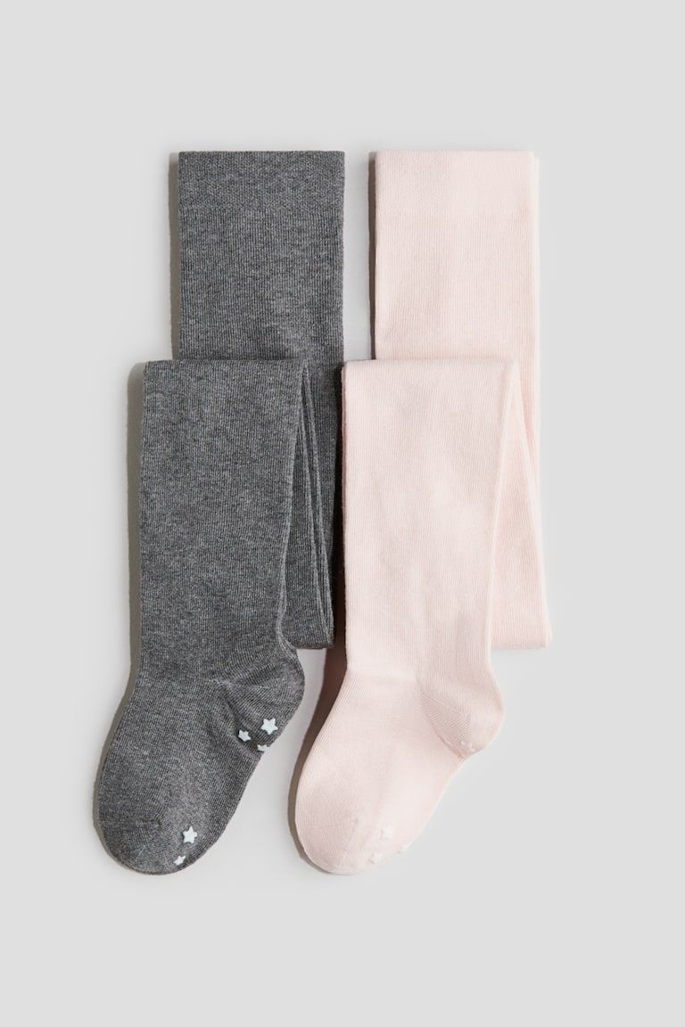 2-Pack Non-Slip Fine-Knit Tights