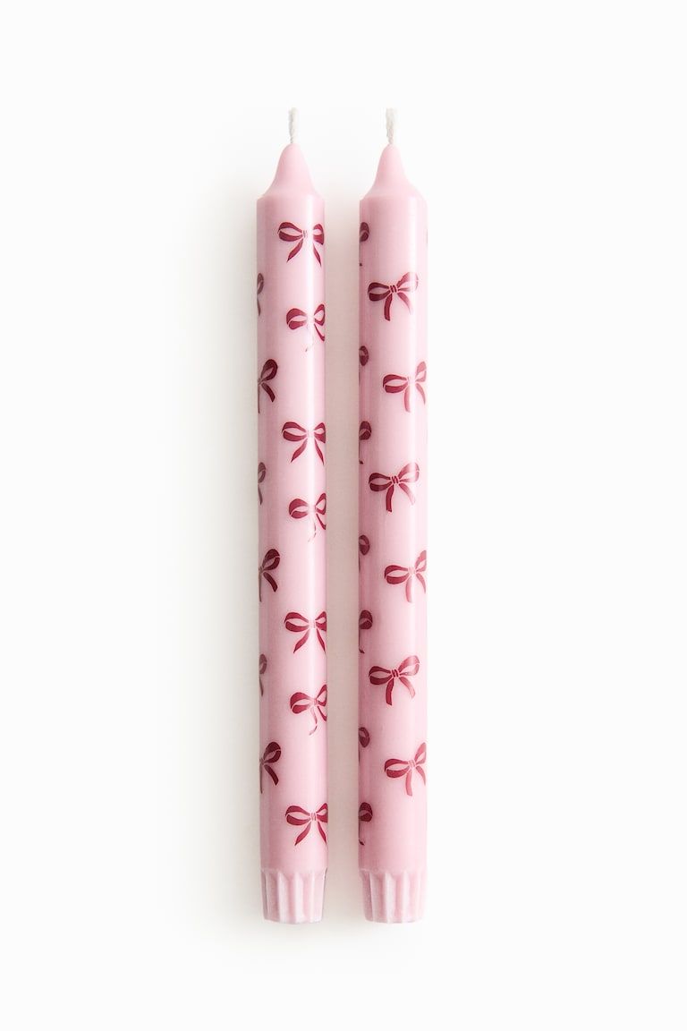 2-pack Patterned Candles