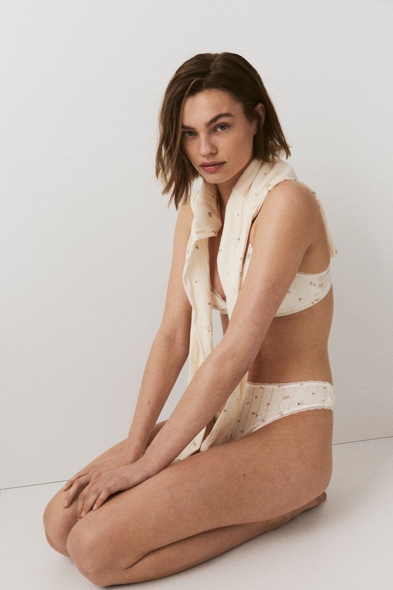 2-Pack Pointelle Thong Briefs