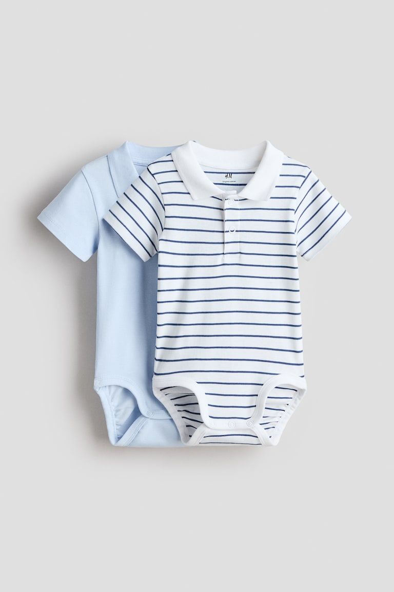 2-Pack Polo-Style Bodysuits