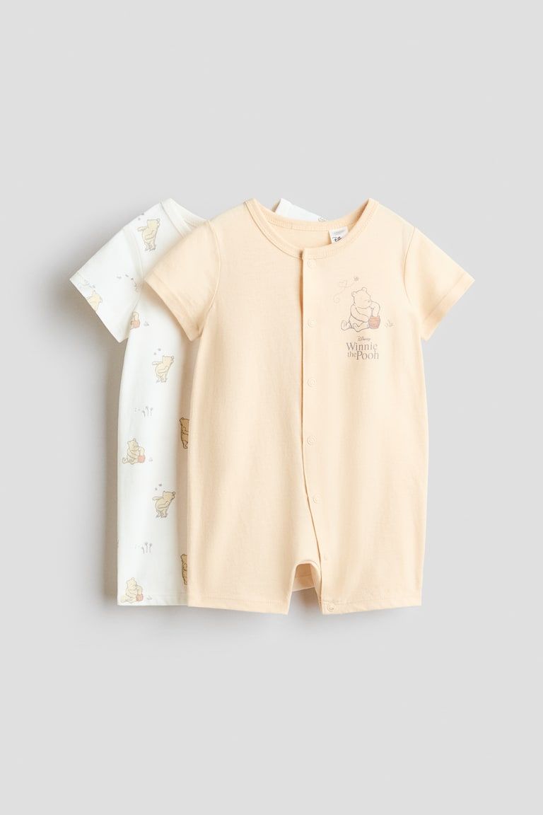 2-Pack Printed Cotton Pajama Jumpsuits