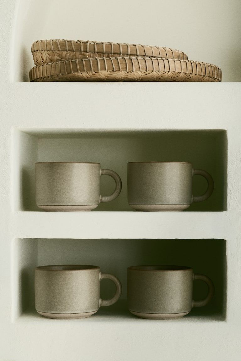 2-Pack Reactive-Glaze Stoneware Mugs