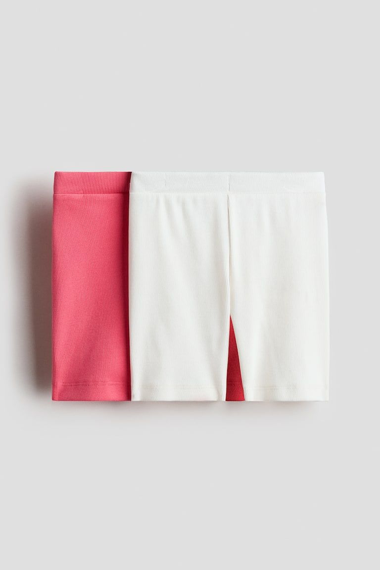 2-Pack Ribbed Bike Shorts