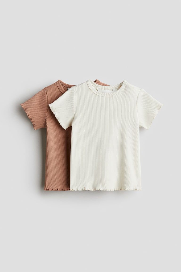 2-pack Ribbed Cotton Tops