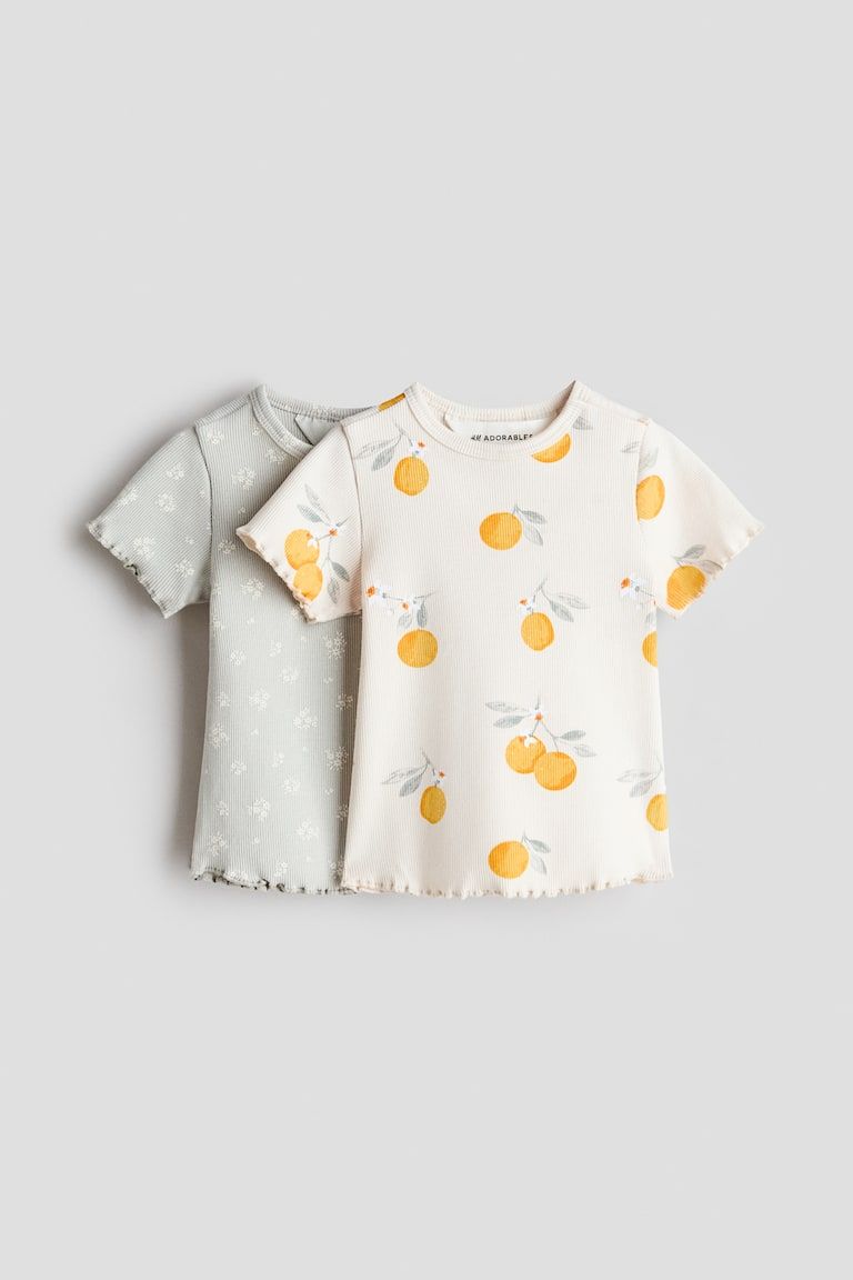 2-pack Ribbed Cotton Tops