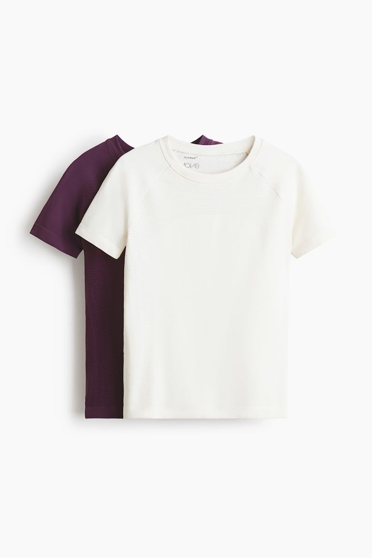 2-pack Seamless Sports tops with DryMove™