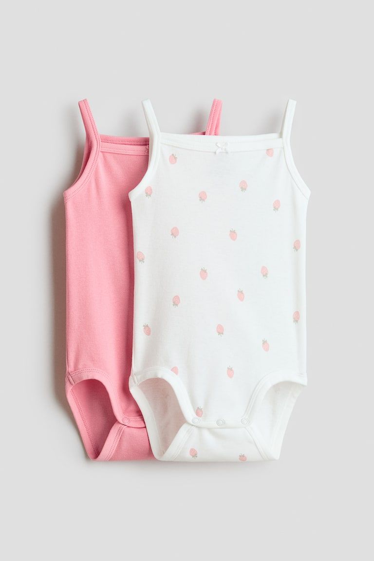 2-pack Sleeveless Cotton Bodysuits