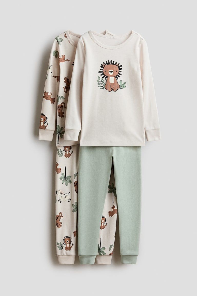 2-pack Snug Fit Cotton Pajamas