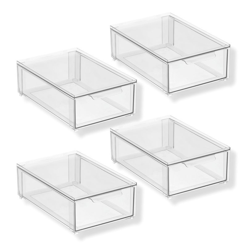 2-Pack Stackable Storage Drawers - 4 ct
