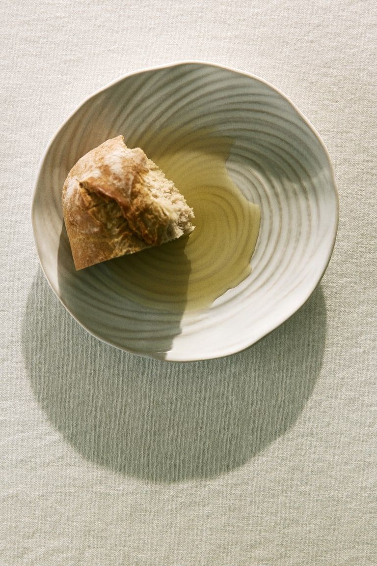 2-Pack Textured Stoneware Appetizer Plates