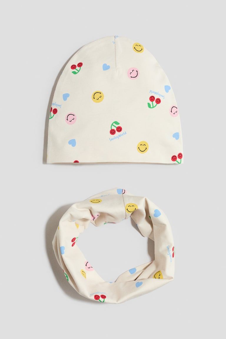 2-Piece Beanie and Tube Scarf Set