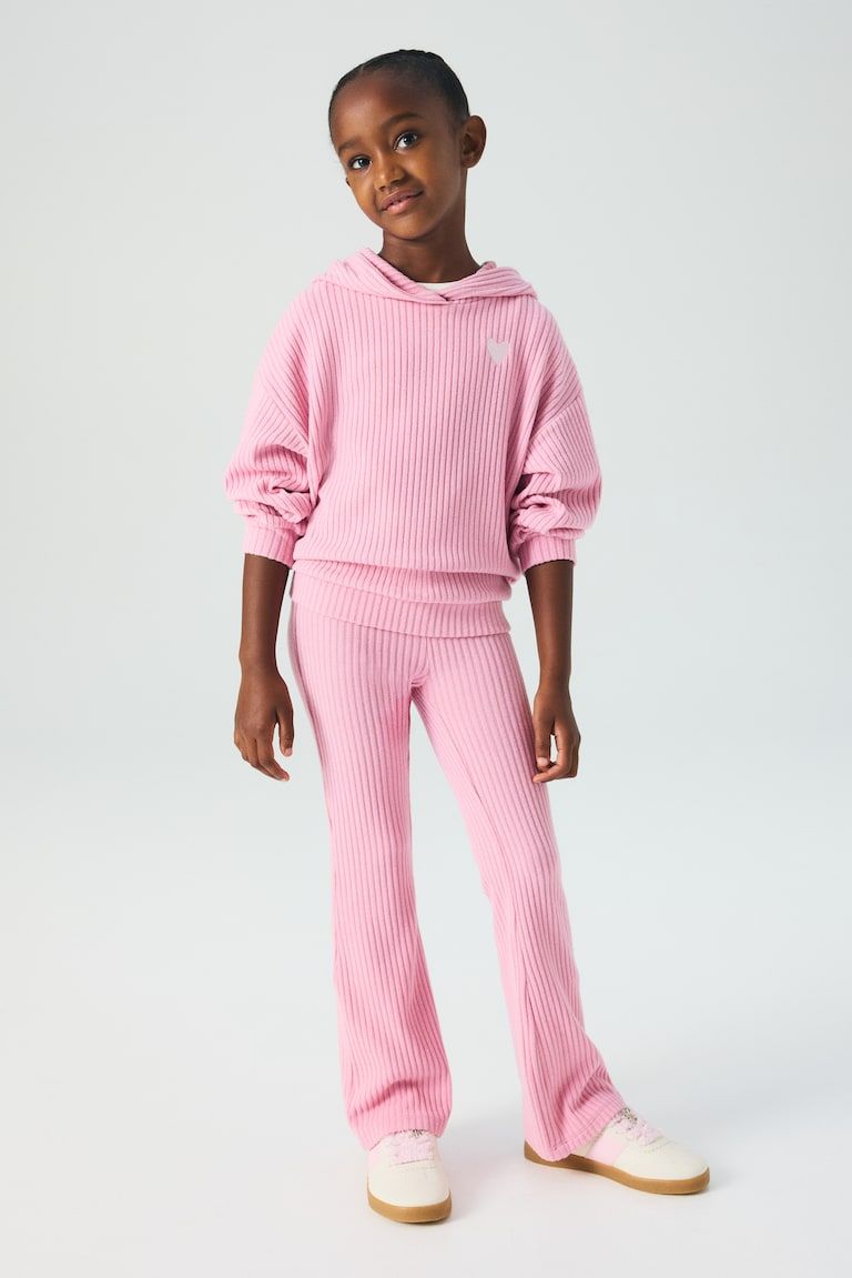 2-Piece Brushed Rib-Knit Set