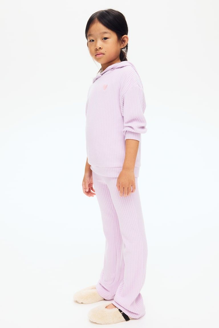 2-Piece Brushed Rib-Knit Set