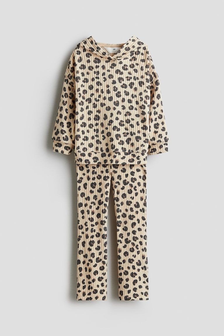 2-Piece Brushed Rib-Knit Set