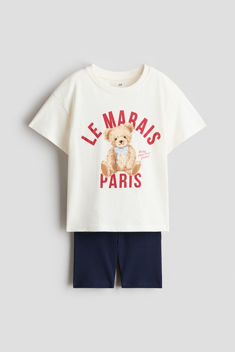 2-Piece Cotton Jersey Set