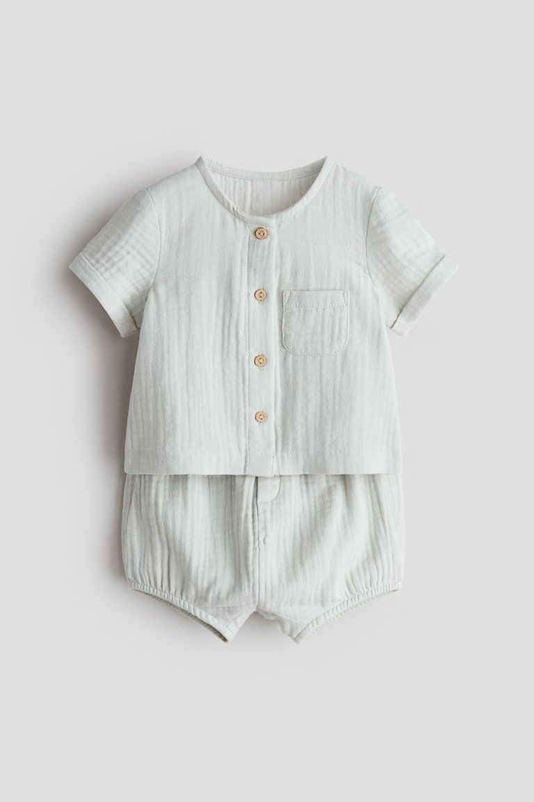 2-Piece Cotton Muslin Set