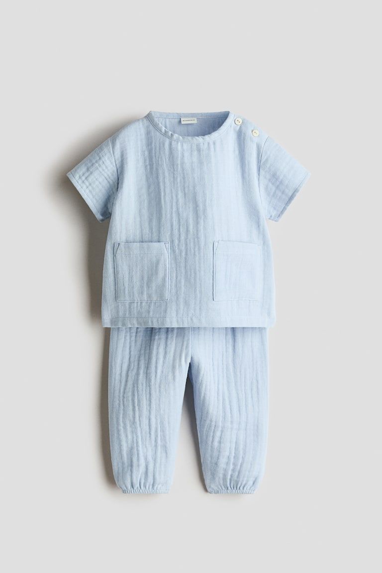2-Piece Cotton Muslin Set