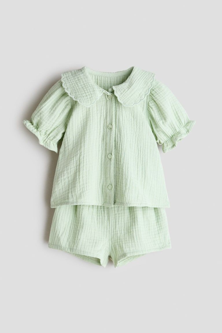 2-Piece Cotton Muslin Set
