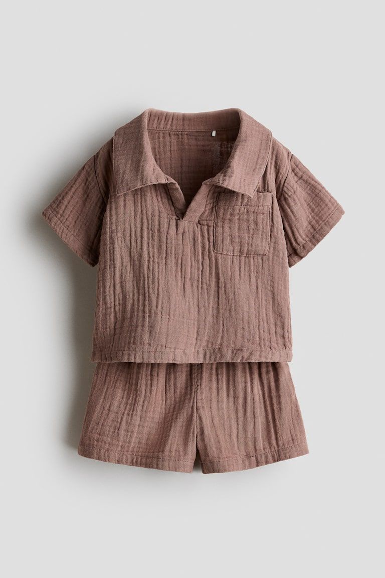 2-Piece Cotton Muslin Set